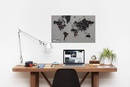 Wereldkaart Pinworld by countries mini black | 77 x 48cm | Palomar