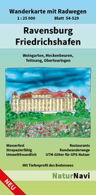 Wandelkaart 54-529 Ravensburg - Friedrichshafen | NaturNavi