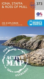 Wandelkaart - Topografische kaart 373 OS Explorer Map | Active Iona, Staffa, Ross of Mull | Ordnance Survey