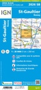 Wandelkaart - Topografische kaart 2026SB St-Gaultier, Rosney | IGN - Institut Géographique National
