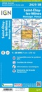 Wandelkaart - Topografische kaart 2429SB Saint-Éloy-les-Mines | IGN - Institut Géographique National
