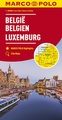 Wegenkaart - landkaart Belgium and Luxembourg - België en Luxemburg | Marco Polo