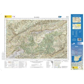 Topografische kaart 821-II Planes | CNIG - Instituto Geográfico Nacional1