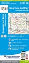 Wandelkaart - Topografische kaart 2211SB Gournay-en-Bray , Lachapelle-aux-Pots | IGN - Institut Géographique National