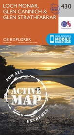 Wandelkaart - Topografische kaart 430 OS Explorer Map | Active Loch Monar / Glen Cannich | Ordnance Survey