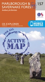 Wandelkaart - Topografische kaart 157 OS Explorer Map | Active Marlborough / Savernake Forest | Ordnance Survey