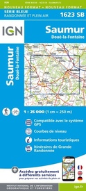 Topografische kaart - Wandelkaart 1623SB Saumur | IGN - Institut Géographique National