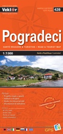 Stadsplattegrond 428 Pogradeci | Vektor