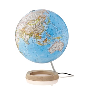 Wereldbol - Globe Neon Classic ø 30 cm | Met verlichting | (Engelstalig) | National Geographic