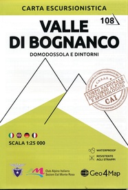 Wandelkaart 108 Valle di Bognanco - Domodossola e dintorni | Geo4Map
