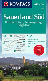 Wandelkaart 842 Sauerland Süd | Kompass