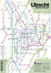 Wandkaart - Stadsplattegrond Utrecht Metrokaart - Metro Transit Map | Victor van Werkhoven