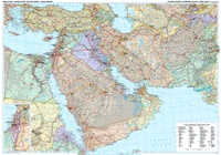 Middle East Political - Midden-Oosten politiek | 125 x 88 cm