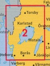 Wegenkaart - landkaart 02 Turistkarta Västra Svealand Bil - Zweden Zuidwest | Norstedts