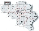 Overzicht 1:50.000 Topografische kaarten Belgie