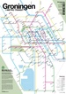 Wandkaart - Stadsplattegrond Groningen Metro Transit Map - Metrokaart | Victor van Werkhoven