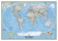 Wereldkaart, politiek, 110 x 77 cm