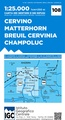 Wandelkaart 108 Cervino-Matterhorn, Breuil-Cervinia, Champoluc | IGC - Istituto Geografico Centrale