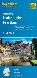 Fietskaart BW02 Bikeline Radkarte Hohenlohe-Franken | Esterbauer