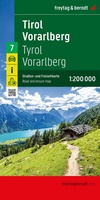 Wegenkaart Tirol - Vorarlberg | Freytag & Berndt