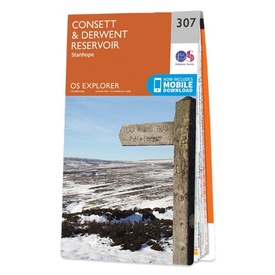 Wandelkaart - Topografische kaart 307 OS Explorer Map Consett, Derwent reservoir | Ordnance Survey