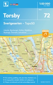 Wandelkaart - Topografische kaart 72 Sverigeserien Torsby | Norstedts