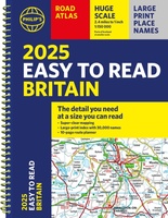 Philip's Easy to Read Road Atlas of Britain  2025 | A4-Formaat |  Ringband