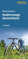 Übersichtskarte Radfernwege Deutschland - Duitsland