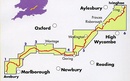 Wandelkaart - Fietskaart Ridgeway | Harvey Maps