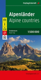 Wegenkaart - landkaart the Alps - Alpenlander - Alpen | Freytag & Berndt