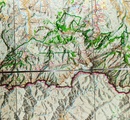 Wandelkaart Trekking map Drakensbergen - Zuid Afrika | TerraQuest