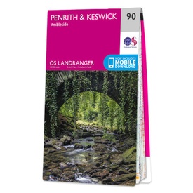 Wandelkaart - Topografische kaart 090 Landranger Penrith & Keswick, Ambleside (Lake District) | Ordnance Survey