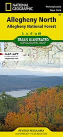 Wandelkaart 738 Topographic Map Guide Allegheny North (Allegheny Nat. Forest) | National Geographic