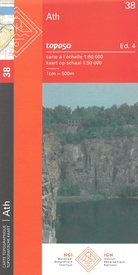 Topografische kaart - Wandelkaart 38 Topo50 Ath | NGI - Nationaal Geografisch Instituut